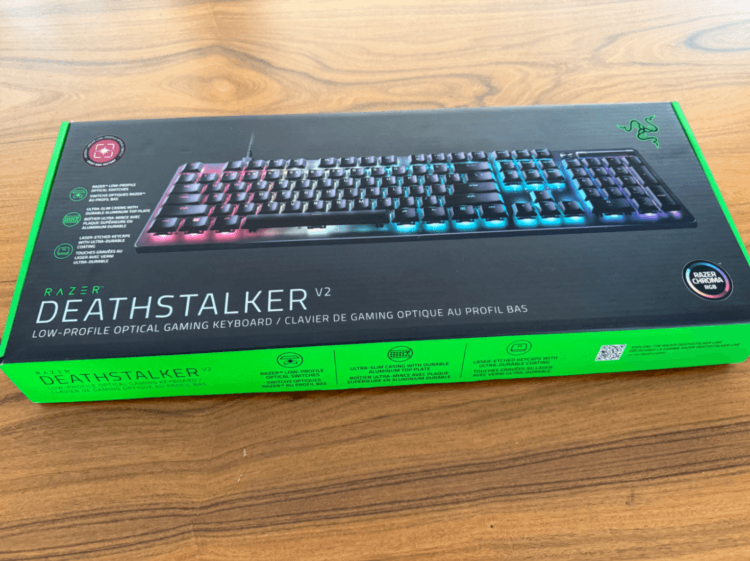 Teclado RAZER DEATHSTALKER V2 LOW PROFILE (RED SWITCH), seminovo