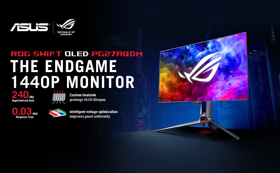 ASUS ROG Swift PG27AQDM OLED — Muito bom — foto 4